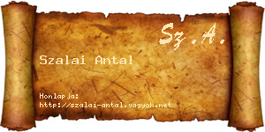 Szalai Antal névjegykártya
